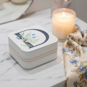 Floral White Jewelry Box